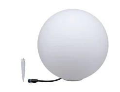 Online Paulmann Plug & Shine Globe 40 cm 6,5W 3000 Kelvin IP67 - Med jordspyd Hvit