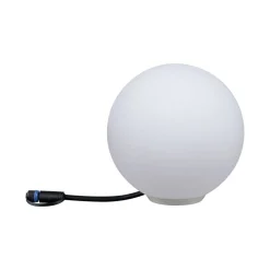 Discount Paulmann Plug & Shine Globe 20 cm 2,8W 3000 Kelvin IP67 - Med jordspyd Hvit