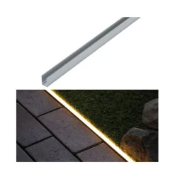 New Paulmann Plug & Shine Led strip profil 1 meter Sølv