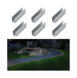 Paulmann Plug & Shine Led strip profil 50x10,6 mm - 6 pakning Sølv