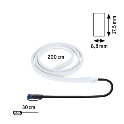 Paulmann Plug & Shine LED Strips 2 meter 12W 3000 Kelvin IP68 Hvit