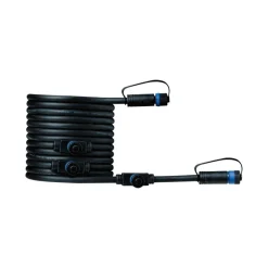 Hot Paulmann Plug & Shine 5 meter kabel med 4 utganger Svart