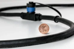 New Paulmann Plug & Shine 1 meter kabel med 3 utganger Svart