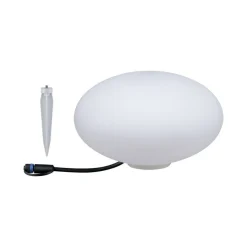 Sale Paulmann Plug & Shine Stone 28 cm 2,8 W 3000 Kelvin IP67 - Med jordspyd Hvit