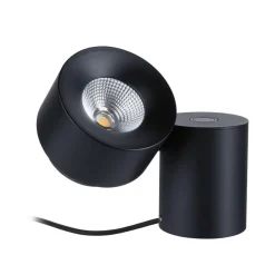 Outlet Paulmann Puric vegg/bordlampe 3W 2700 kelvin - 3-step dim Svart