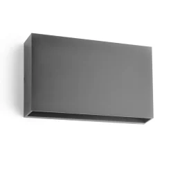 Sale NorDesign Rapido K2 vegglampe utendørs opp/ned IP65 12W LED 3000K Dimbar - grå Grafitt