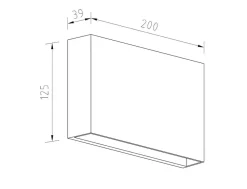 Sale NorDesign Rapido K2 vegglampe utendørs opp/ned IP65 12W LED 3000K Dimbar - grå Grafitt