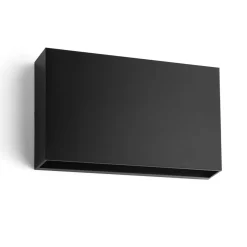 Outlet NorDesign Rapido K2 vegglampe utendørs opp/ned IP65 12W LED 3000K Dimbar - Svart