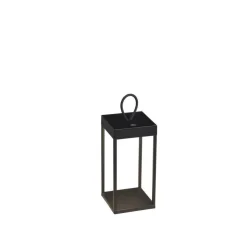 Outlet Konstsmide Ravello lanterne 30 cm oppladbar IP54 utendørs - Svart