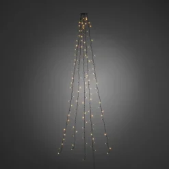 Clearance Konstsmide Ring slynge for juletre 5x50 LED 300 cm - Amber