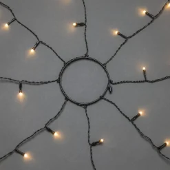 Clearance Konstsmide Ringslynge 2,4 meter Firefly 8 x 30 LED - Frostet Amber