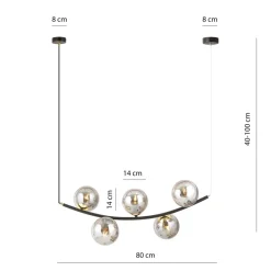 Outlet Emibig Ritz takpendel 5-lys