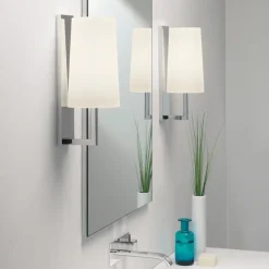 Online Astro Lighting Riva 350 vegglampe baderom IP44 med glass skjerm