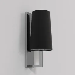 Discount Astro Lighting Riva 350 vegglampe IP44 med skjerm Krom / Hvit