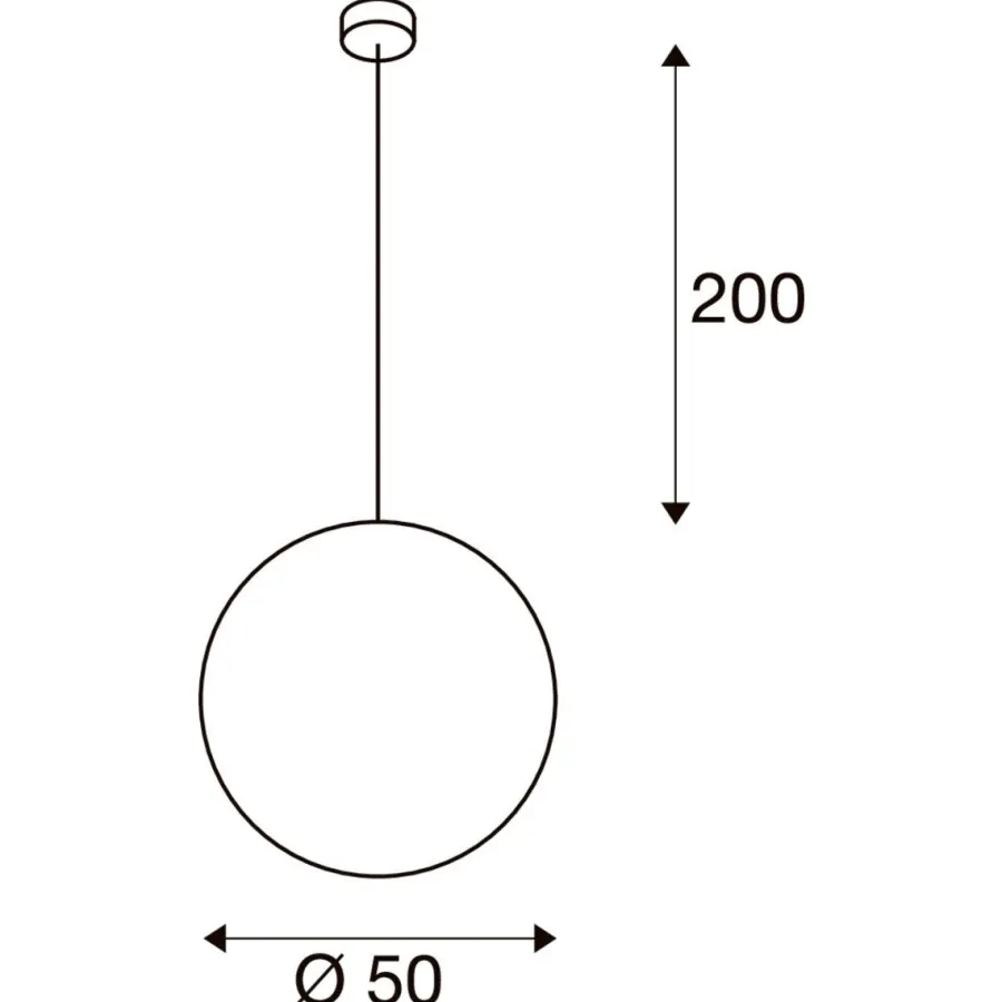 Outlet Slv Rotoball 50 cm takpendel Hvit