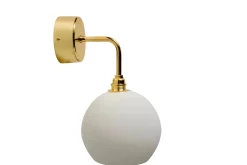 Best EBB & FLOW Rowan vegglampe small Messing / kornet latte