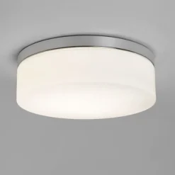 New Astro Lighting Sabina 280 taklampe IP44 E27 - Polert krom/Opal Krom / Opal