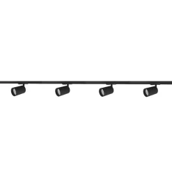 Hot NorDesign Secco spotskinne 4 spotter 2 meter - Svart