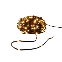 Sale Konstsmide ShineLine 400 amber micro led slynge 40 meter IP44 - Utendørs Svart