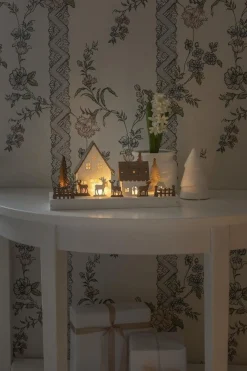 Discount Konstsmide Siluett motiv 6 varme LED på batteri Hvit