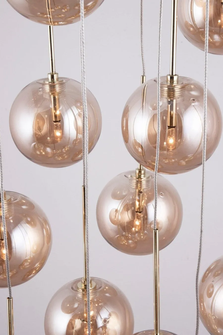 Online Globen Lighting Skyfall takpendel - Amber Messing / Amber