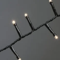 Hot Konstsmide Slynge Cluster 1500 LED 33 meter IP44 - Varmhvit Svart