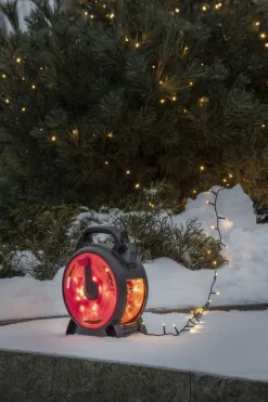Outlet Konstsmide Slynge 600 LED 42 meter julelys på kabeltrommel IP44 - Amber
