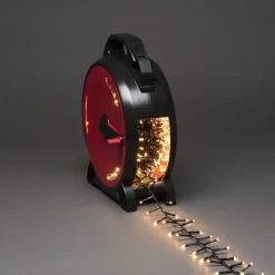 New Konstsmide Slynge 1200 LED, 37 meter julelys på trommel IP44 - Varm Hvit