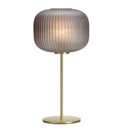 Clearance Marksløjd Sober bordlampe røykfarge/messing - Messing / Røyk