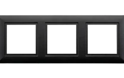Clearance Sg Armaturen As Soft Square ramme for 3 spotter Hvit