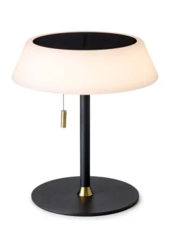 Best Halo Designs Solar portabel bordlampe utendørs IP54 oppladbar USB-C og solcelle Terracotta