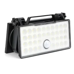 Outlet NorDesign Solar portabel vegglampe 10W 3000 Kelvin IP65 utendørs med solcelle og sensor Svart