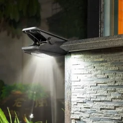 Outlet NorDesign Solar Sensor clips vegglampe utendørs 4W 3000K IP65 - Solcelle Svart