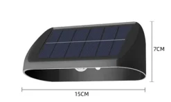 Best NorDesign Solar vegglampe 2W 3000 Kelvin IP65 utendørs med solcelle Svart