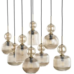 Best TK Lighting Sophia takpendel 8-lys Amber