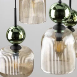 Best TK Lighting Sophia takpendel 8-lys Amber