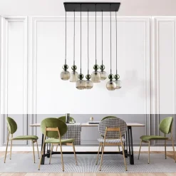 Best TK Lighting Sophia takpendel 8-lys Amber