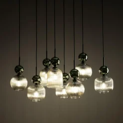 Best TK Lighting Sophia takpendel 8-lys Amber