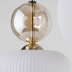 TK Lighting Sophia takpendel 6-lys Amber / Hvit