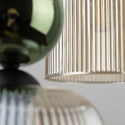 TK Lighting Sophia takpendel 6-lys Amber / Hvit