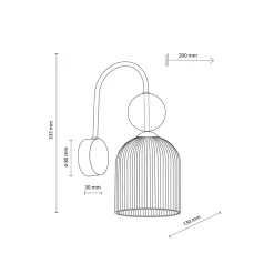 New TK Lighting Sophia vegglampe