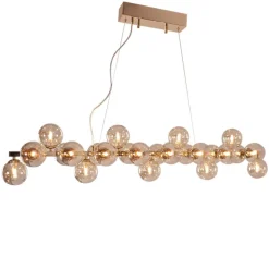 Clearance By Rydens Splendor bar takpendel - Amber Messing / Amber