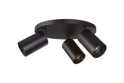 Antidark Spoton Circle takspot 3 lys GU10 - Svart