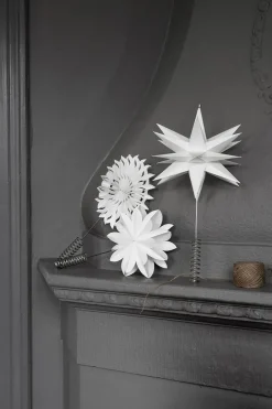 New Watt & Veke Sputnik top stjerne til juletre Hvit