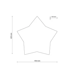 Hot TK Lighting Star tak/vegglampe