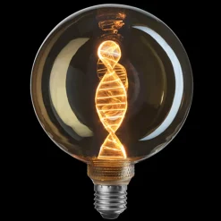 Unison 3-Steg DNA Gold Glob 125mm 3,6W 1800K - E27 Amber