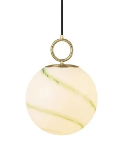 Best Halo Designs Stockholm takpendel Ø24 cm Opal/Marmorbrun