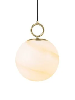 Best Halo Designs Stockholm takpendel Ø24 cm Opal/Marmorbrun