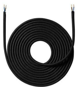 Hot Nielsen Light Stoffledning 4 meter uten jord - Svart