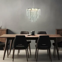 Online Aneta Lighting Strati krystallkrone Krom / Klar